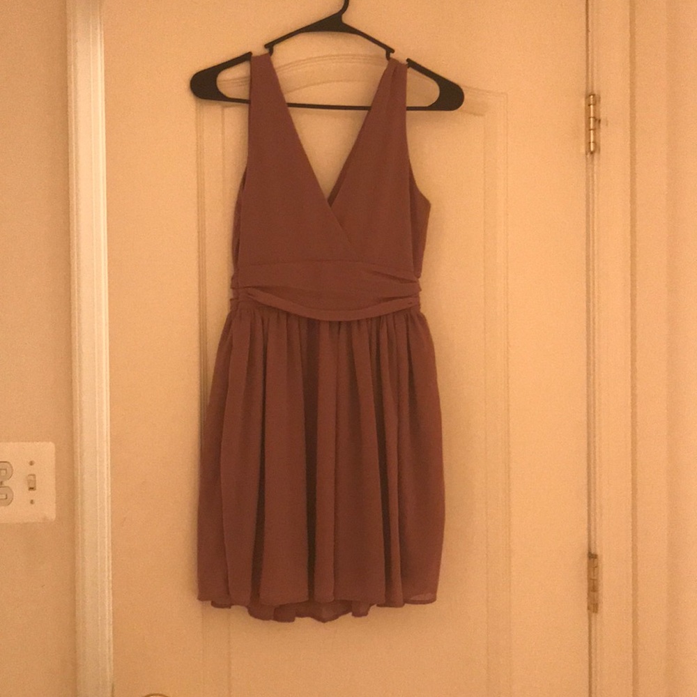 Taupe Athenian Mini Dress